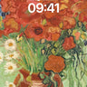 Fiery Bloom Wallpaper with Van Gogh's Touch wallpaper for iPhone, iPad & Mac