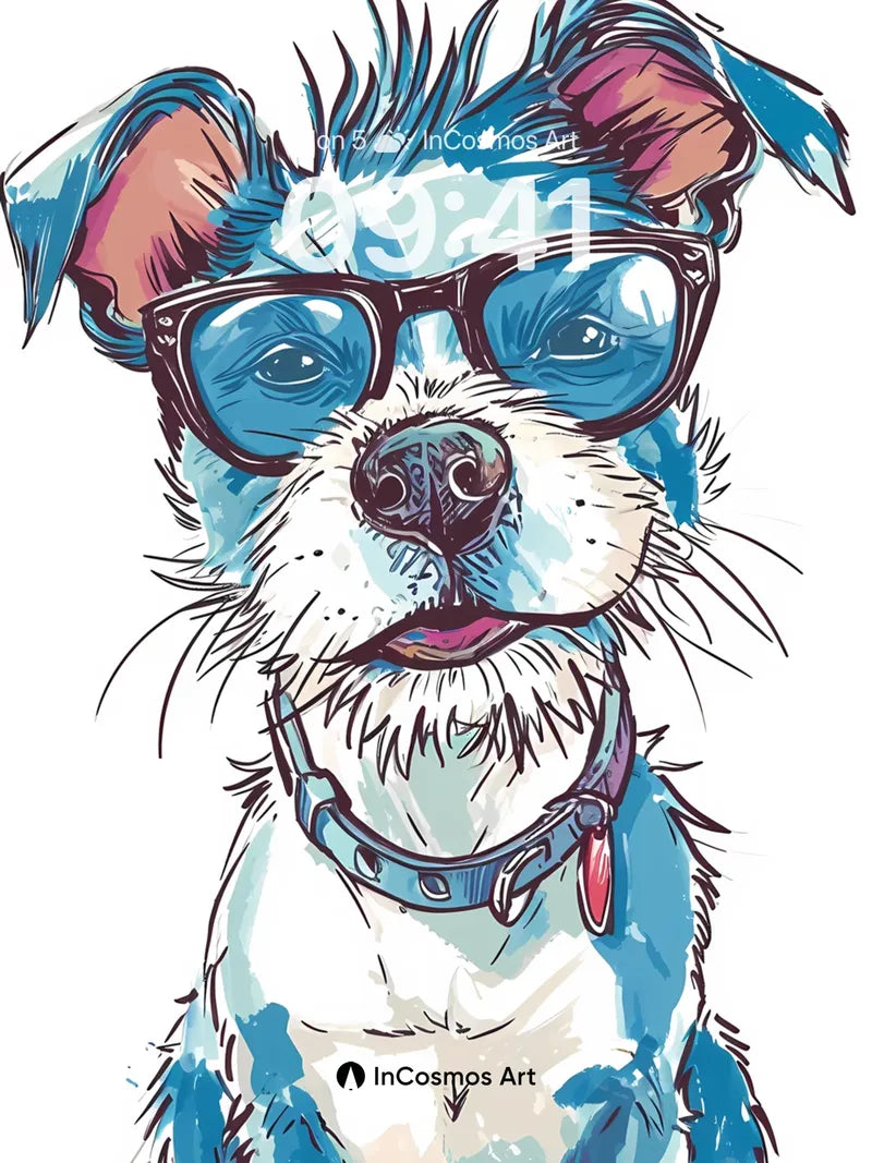 Cool Canine Wallpaper with Sunglass Swagger wallpaper for iPhone, iPad & Mac