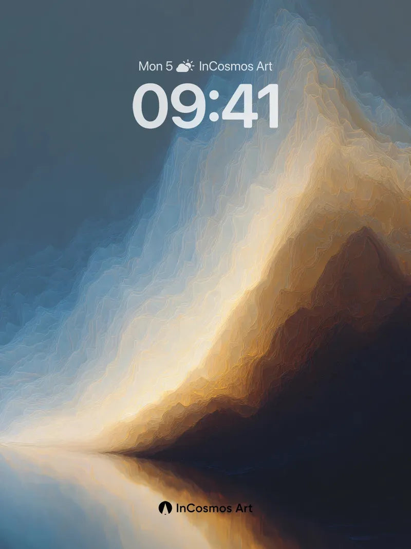 Serenity Peak Wallpaper with Ethereal Light