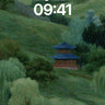 Whispering Hills Wallpaper with Van Gogh Swirls wallpaper for iPhone, iPad & Mac