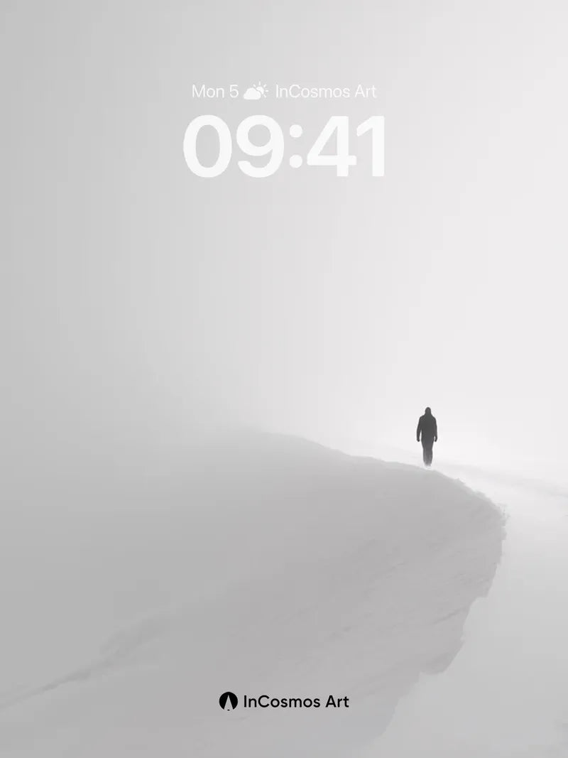 Solitary Frost Wallpaper with Vanishing Horizon wallpaper for iPhone, iPad & Mac