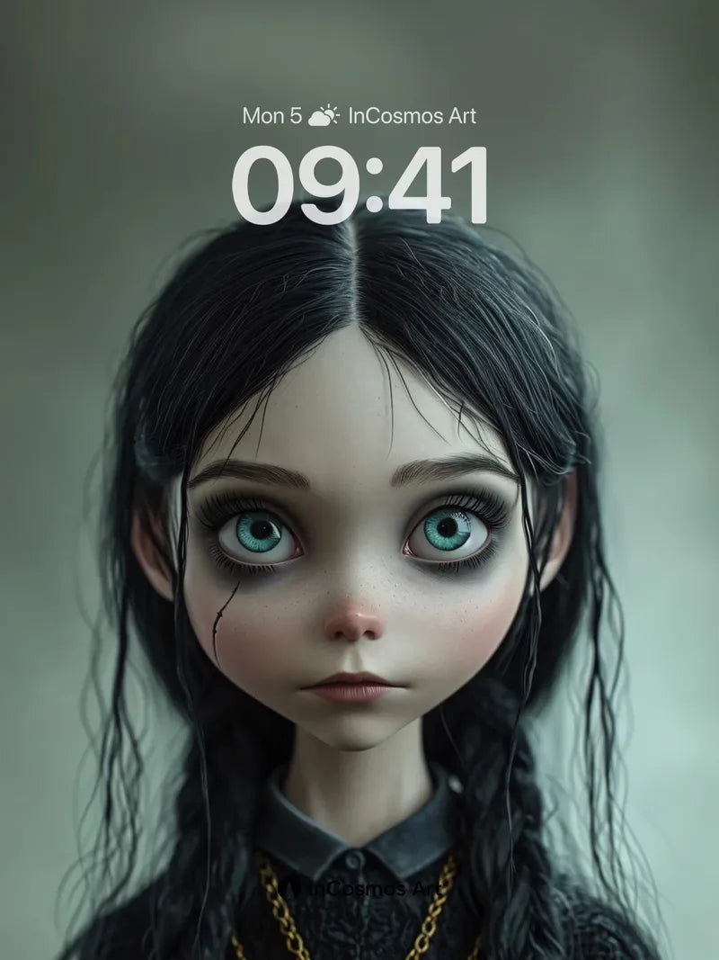 Gothic Whispers Wallpaper with Dripping Shadows wallpaper for iPhone, iPad & Mac
