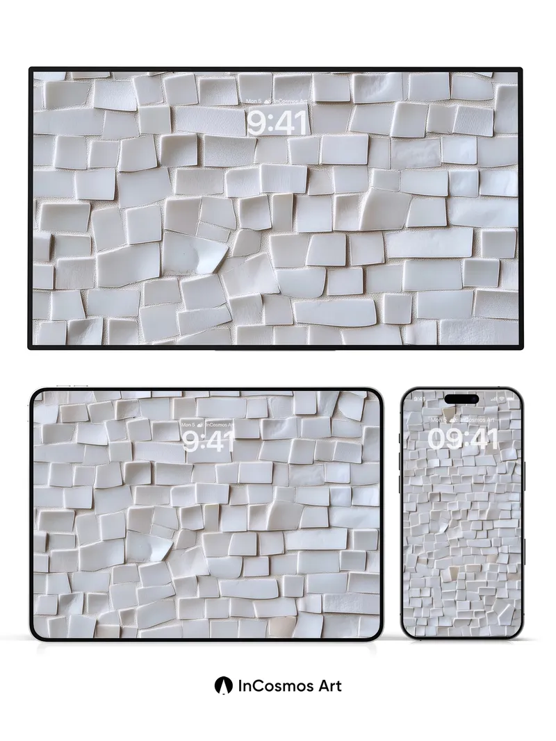 Silent Stone Wallpaper with Floating Light