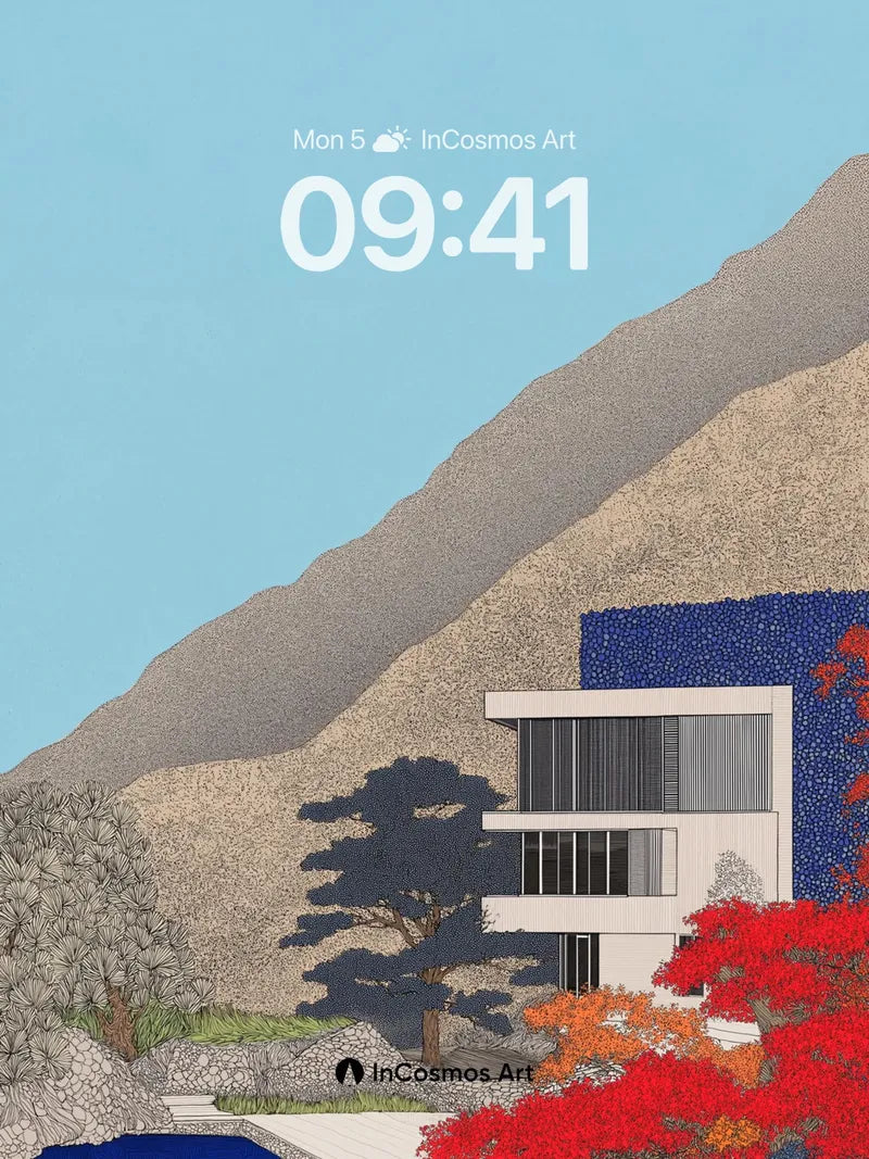 Serenity Ridge Wallpaper with Autumn Echoes