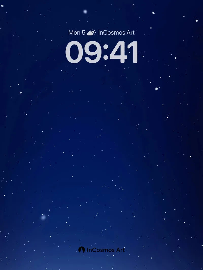 Silent Cosmos Wallpaper with Starlight Drift wallpaper for iPhone, iPad & Mac