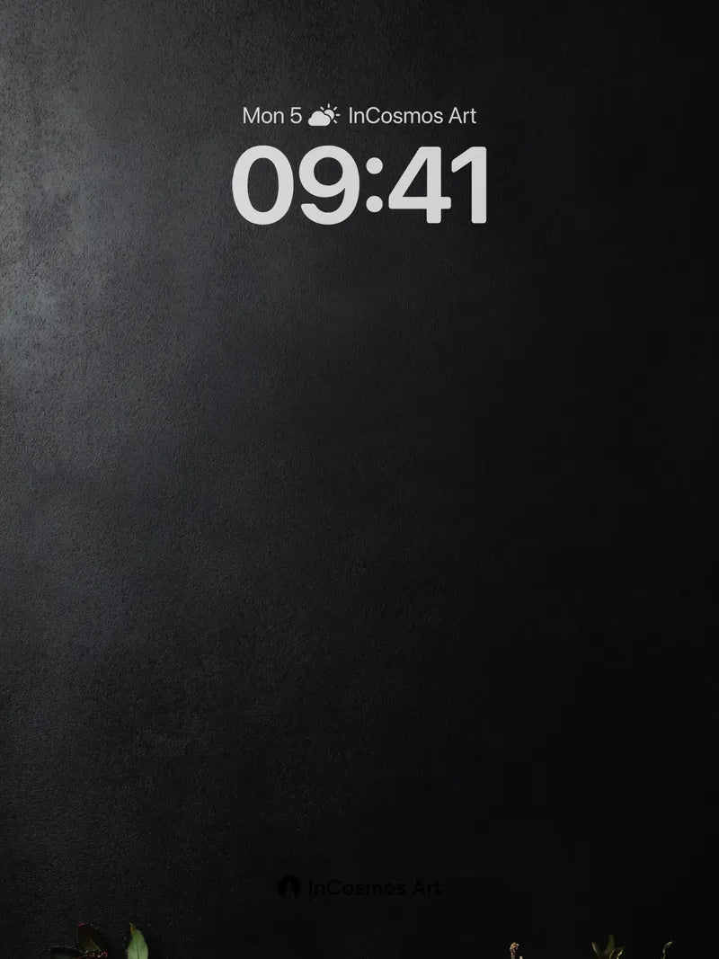 Midnight Harvest Wallpaper with Crimson Berries