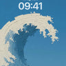 Oceanic Wave Texture Wallpaper