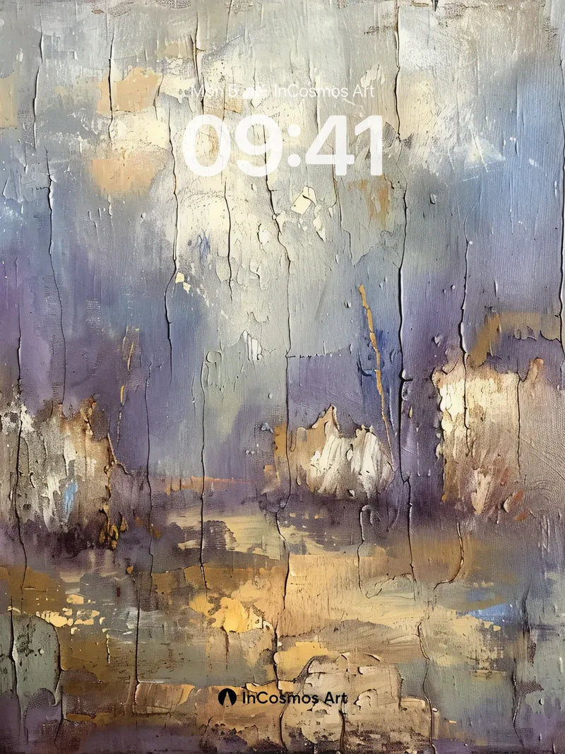 Whispering Canvas Wallpaper with Cracked Light