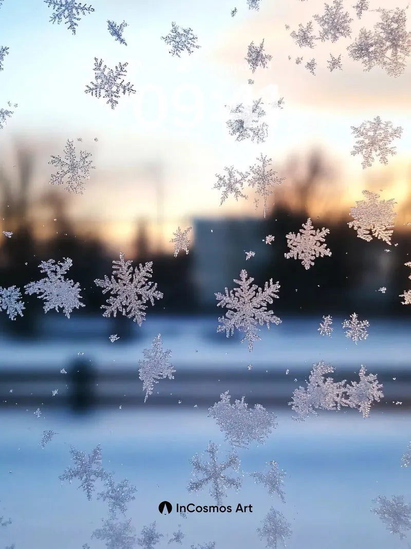 Frost Whisper Wallpaper with Snowflake Drift