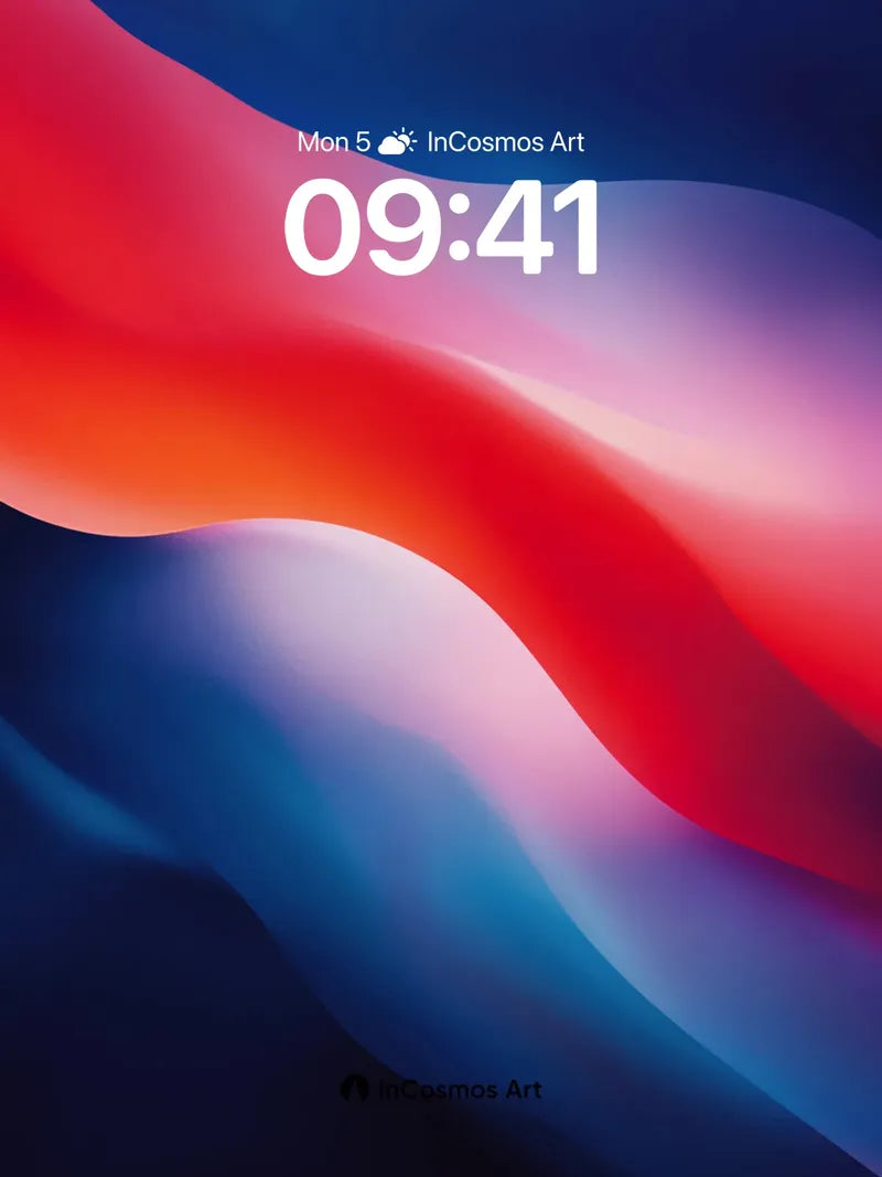 Luminous Wave Wallpaper with Ethereal Flow