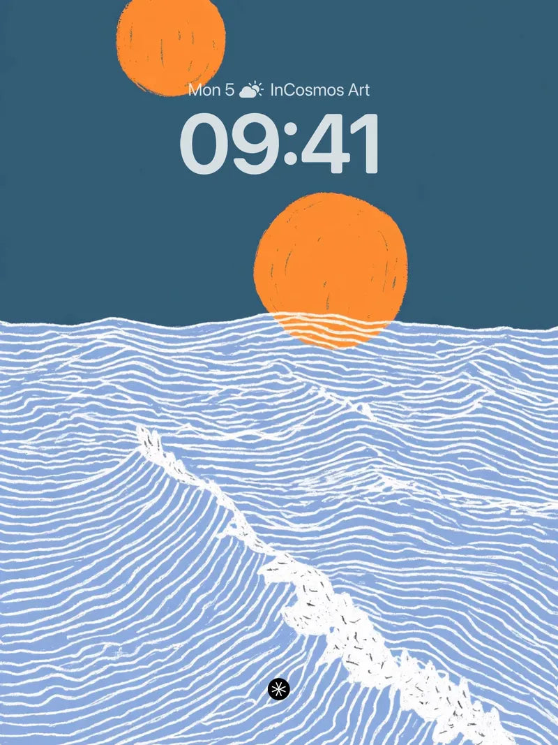 Dual Sun Oceanic Serenity Wallpaper wallpaper for iPhone, iPad & Mac