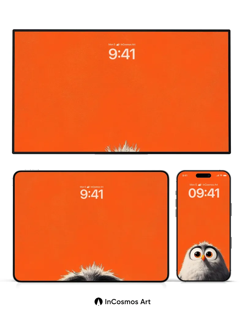 Wide-Eyed Wonder Wallpaper with Mini Hero