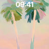 Pastel Mirage Wallpaper with Whispering Palms wallpaper for iPhone, iPad & Mac