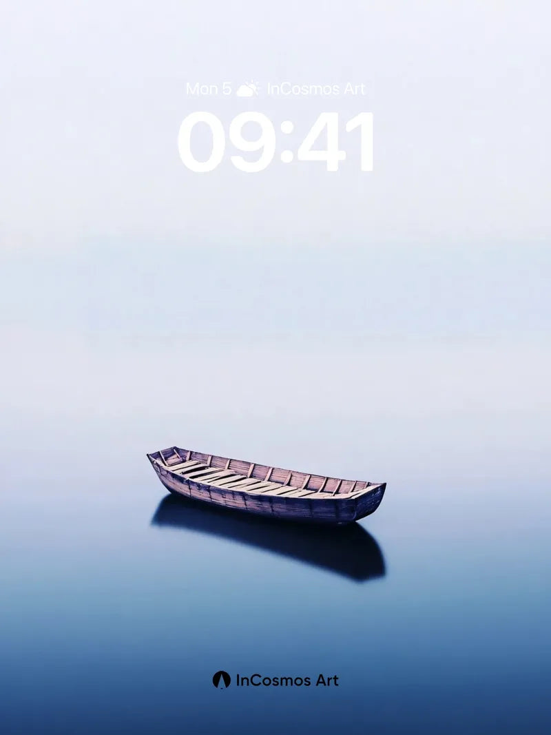 Serenity Drift Wallpaper with Midnight Reflection