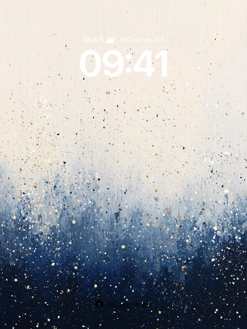 Midnight Drift Wallpaper with Golden Dust