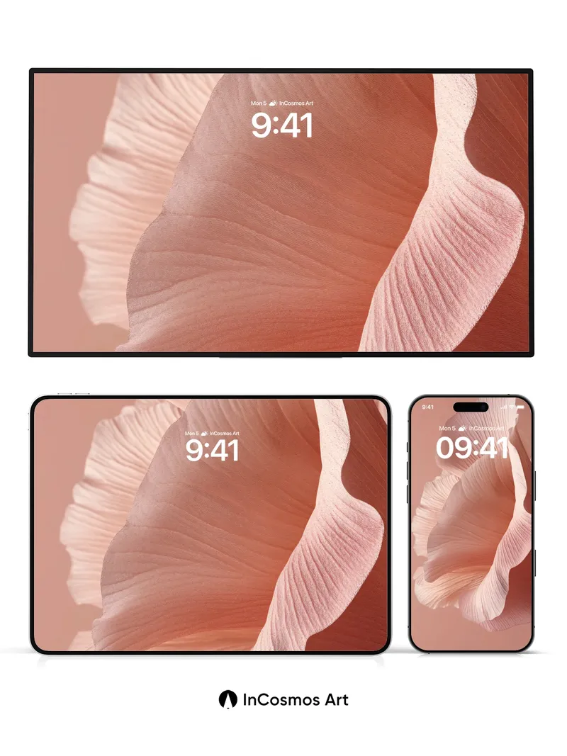 Serene Petal Wallpaper with Whispering Light