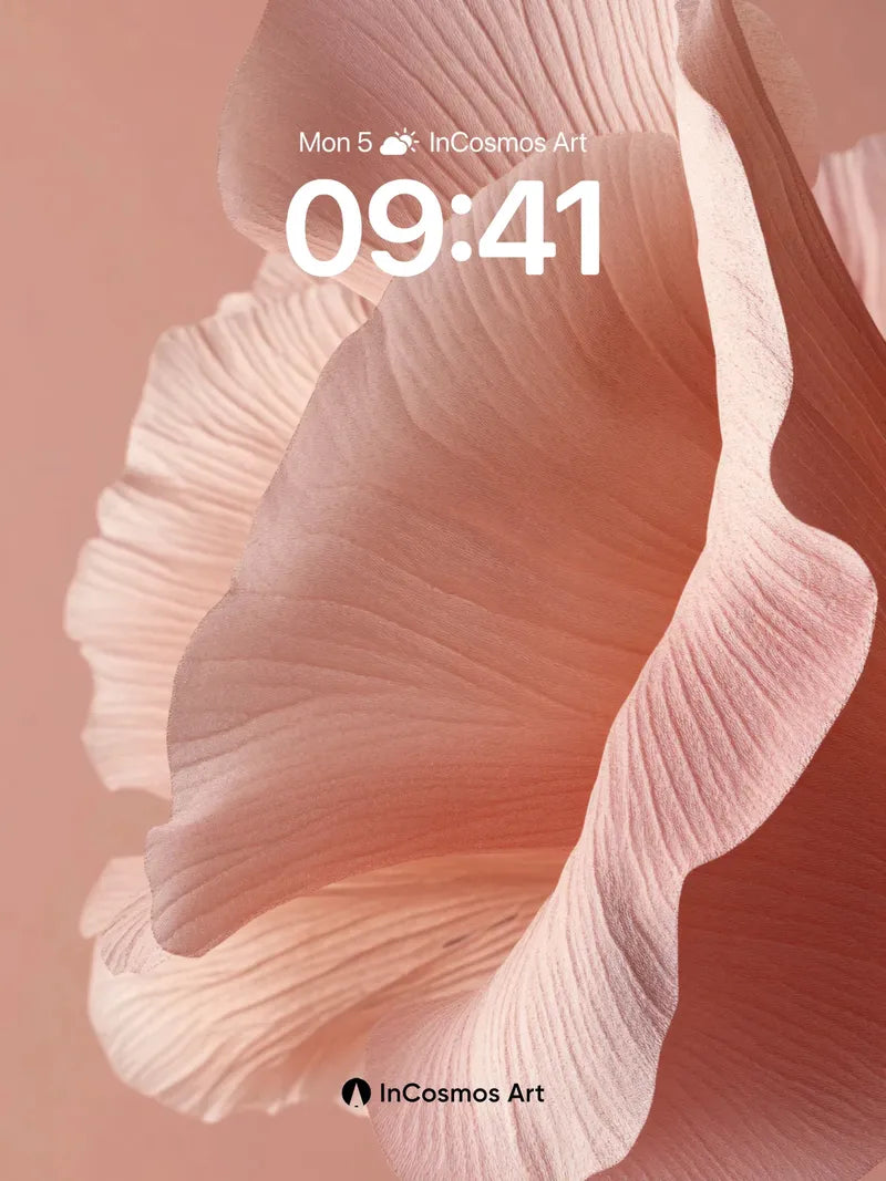 Serene Petal Wallpaper with Whispering Light