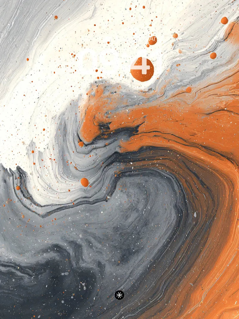 Serene Fluid Motion Wallpaper with Amber Veins wallpaper for iPhone, iPad & Mac