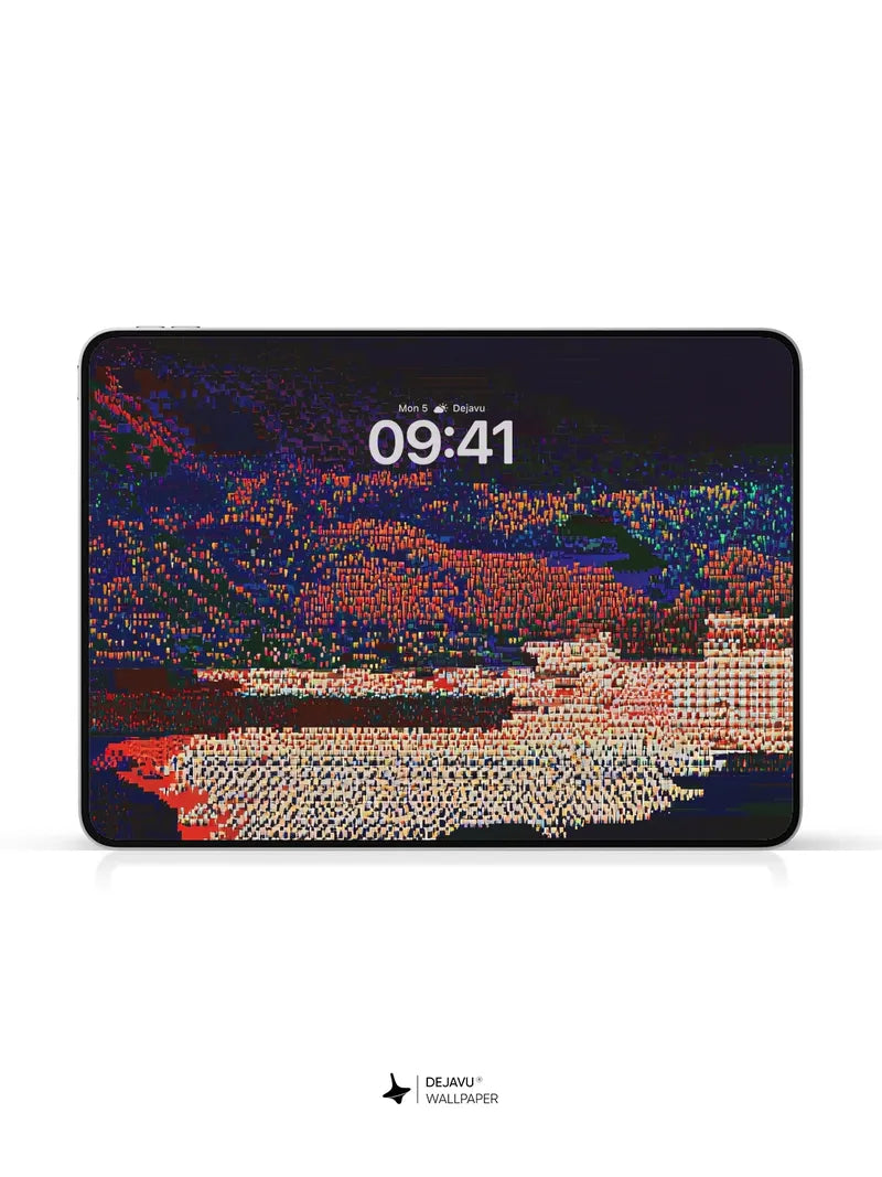 8K Abstract Tech Glitch Wallpaper