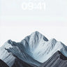 Silent Peaks Wallpaper with Frozen Light wallpaper for iPhone, iPad & Mac