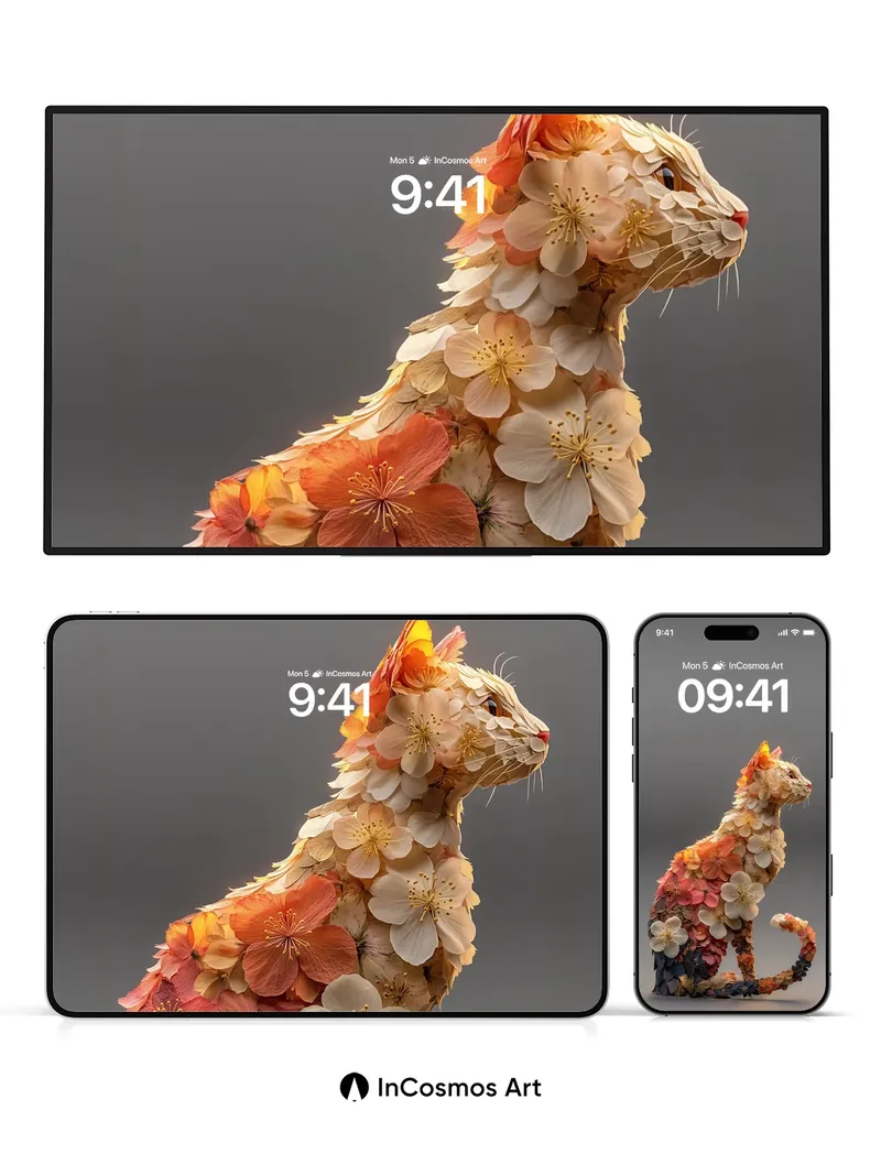 Floral Whispers Wallpaper with Living Petals