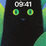 Midnight Whisker Wallpaper with Luminous Eyes wallpaper for iPhone, iPad & Mac