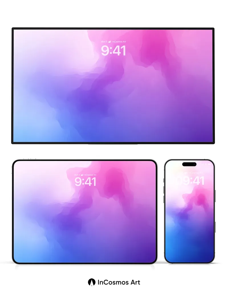 Luminous Mist Wallpaper with Ethereal Hues