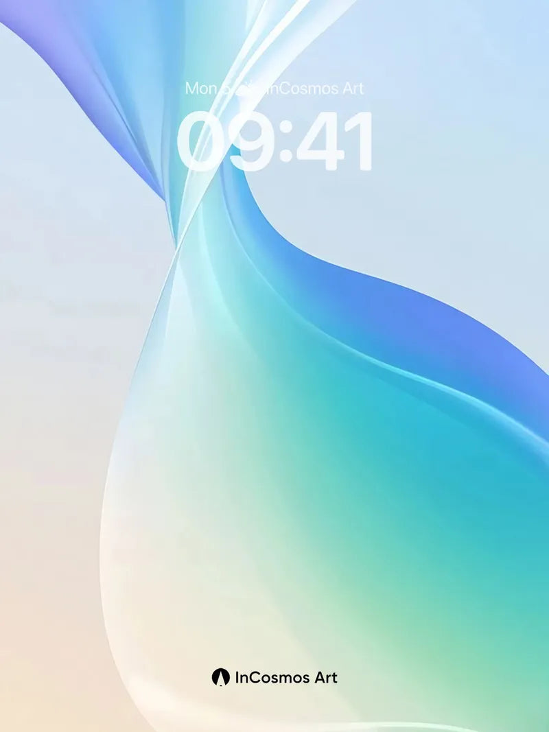 Serene Gradient Flow Wallpaper with Ethereal Light