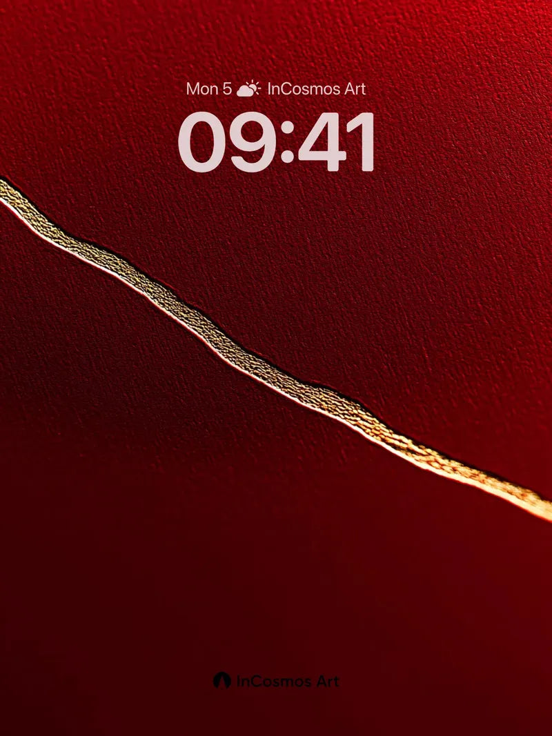 Velvet Shadow Wallpaper with Golden Thread