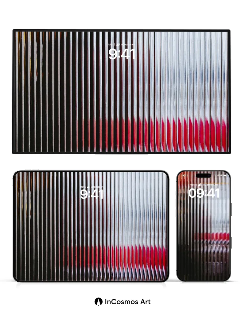 Fractal Veil Wallpaper with Vertical Pulse