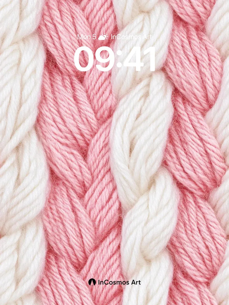 Soft Braid Wallpaper with Whispering Yarn