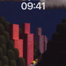 Surreal Cityscape Wallpaper with Floating Clouds wallpaper for iPhone, iPad & Mac