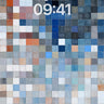 Quiet Grid Wallpaper in Hazy Blues wallpaper for iPhone, iPad & Mac