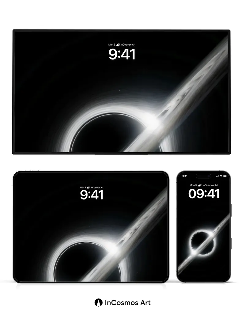 Silent Void Wallpaper with Light's Edge