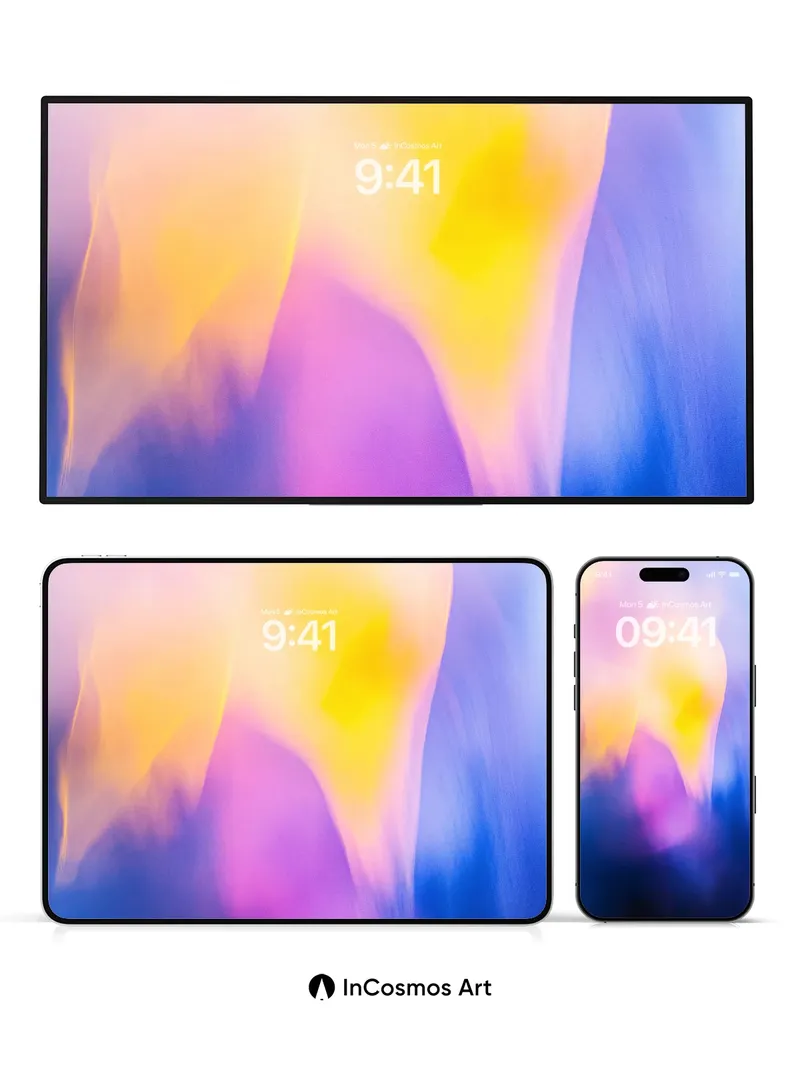 Luminous Veil Wallpaper with Ethereal Hues