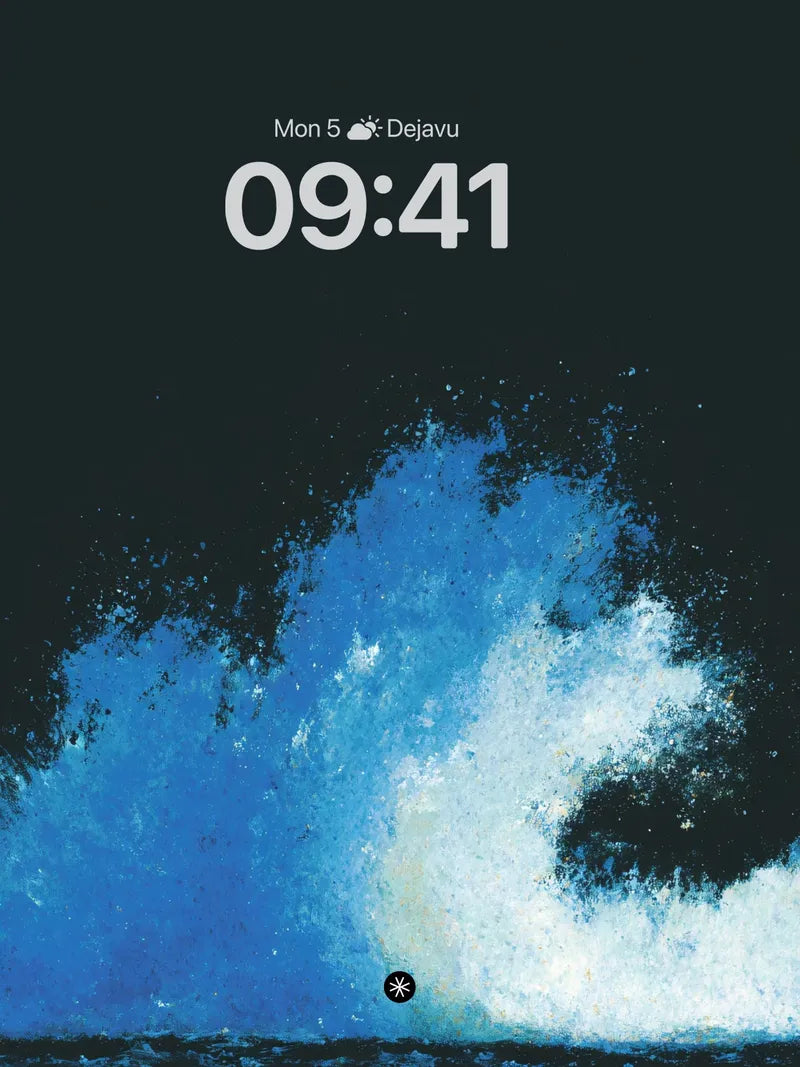 Dynamic Ocean Wave Motion Wallpaper Background wallpaper for iPhone, iPad & Mac