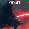Blazing Ronin Wallpaper with Crimson Edge wallpaper for iPhone, iPad & Mac