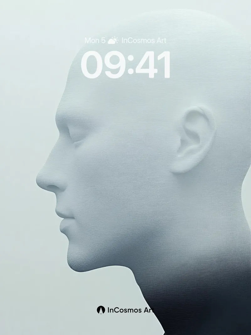 Silent Contour Wallpaper with Ethereal Light