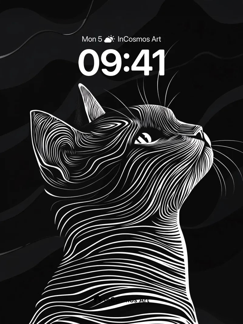 Silent Lineage Wallpaper with Whispering Stripes