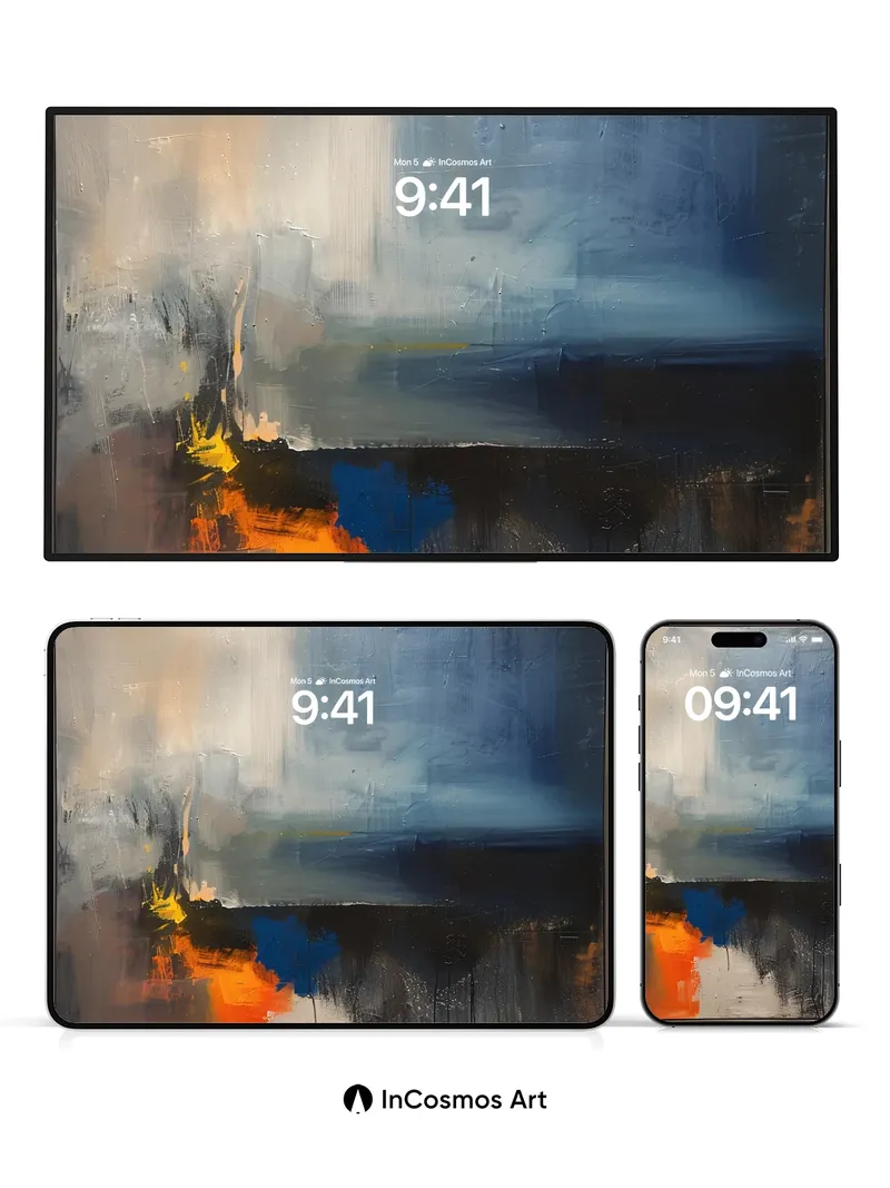 Stormlit Horizon Wallpaper with Ember Reflections