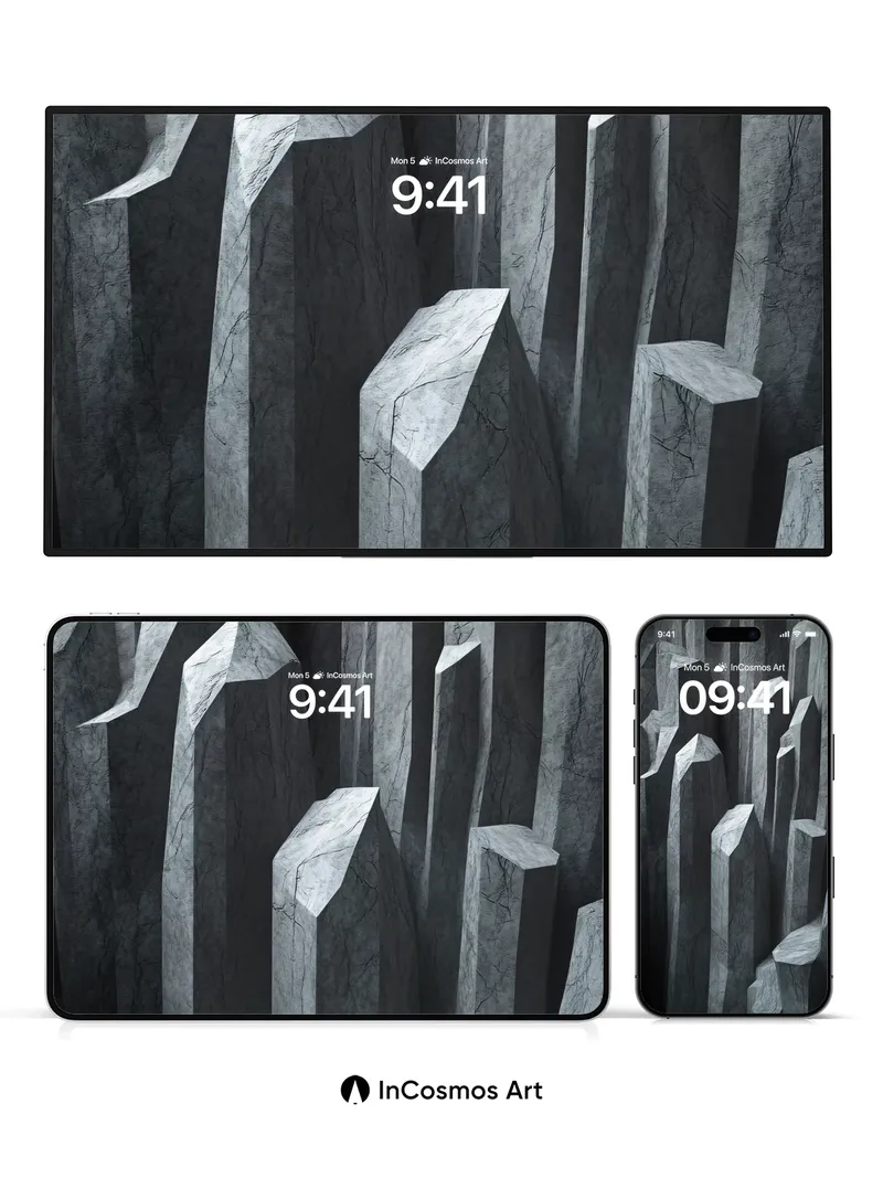 Shadowed Spire Wallpaper with Stone Whispers