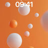 Floating Sphere Wallpaper with Warm Hues wallpaper for iPhone, iPad & Mac