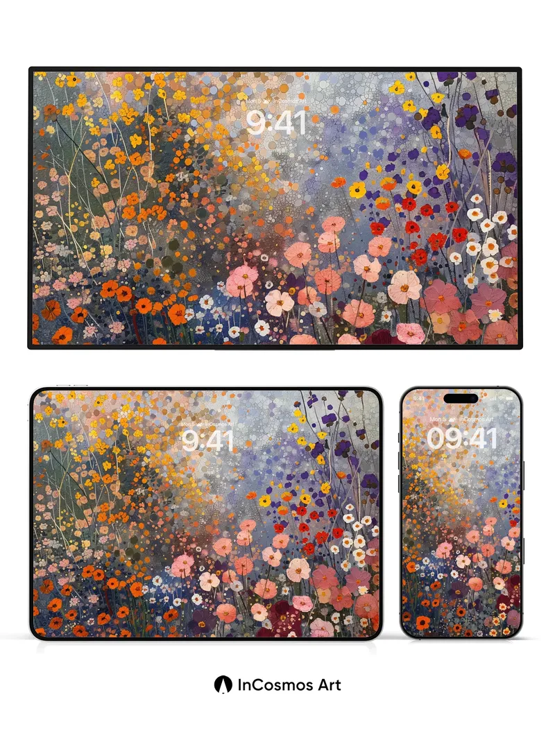 Whispering Meadow Wallpaper with Dappled Light