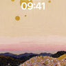 Golden Hush Wallpaper with Celestial Dots wallpaper for iPhone, iPad & Mac