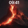 Fiery Ascent Wallpaper with Lava Veins wallpaper for iPhone, iPad & Mac