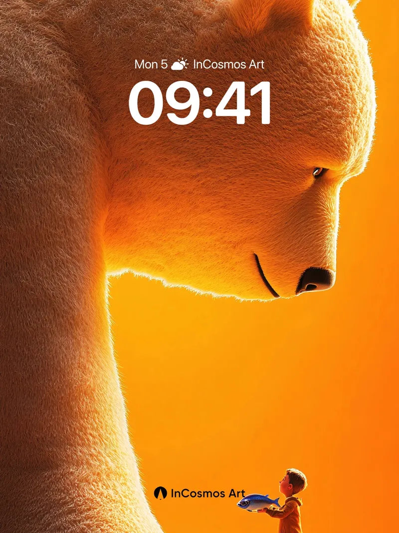 Golden Hush Wallpaper with Gentle Giant