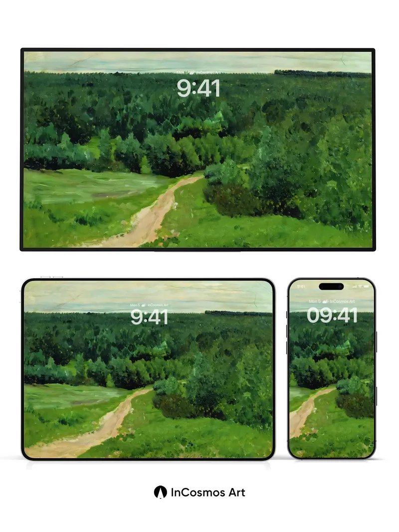 Whispering Path Wallpaper with Verdant Hush