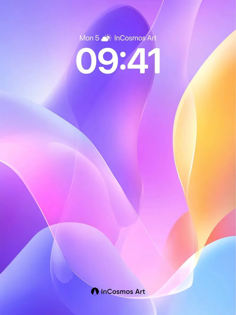 Luminous Flow Wallpaper with Ethereal Hues