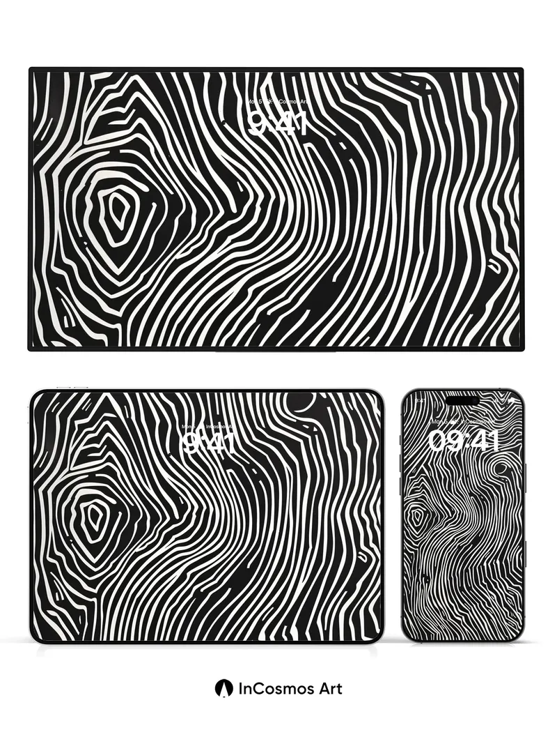 Whispering Contours Wallpaper with Hidden Depths