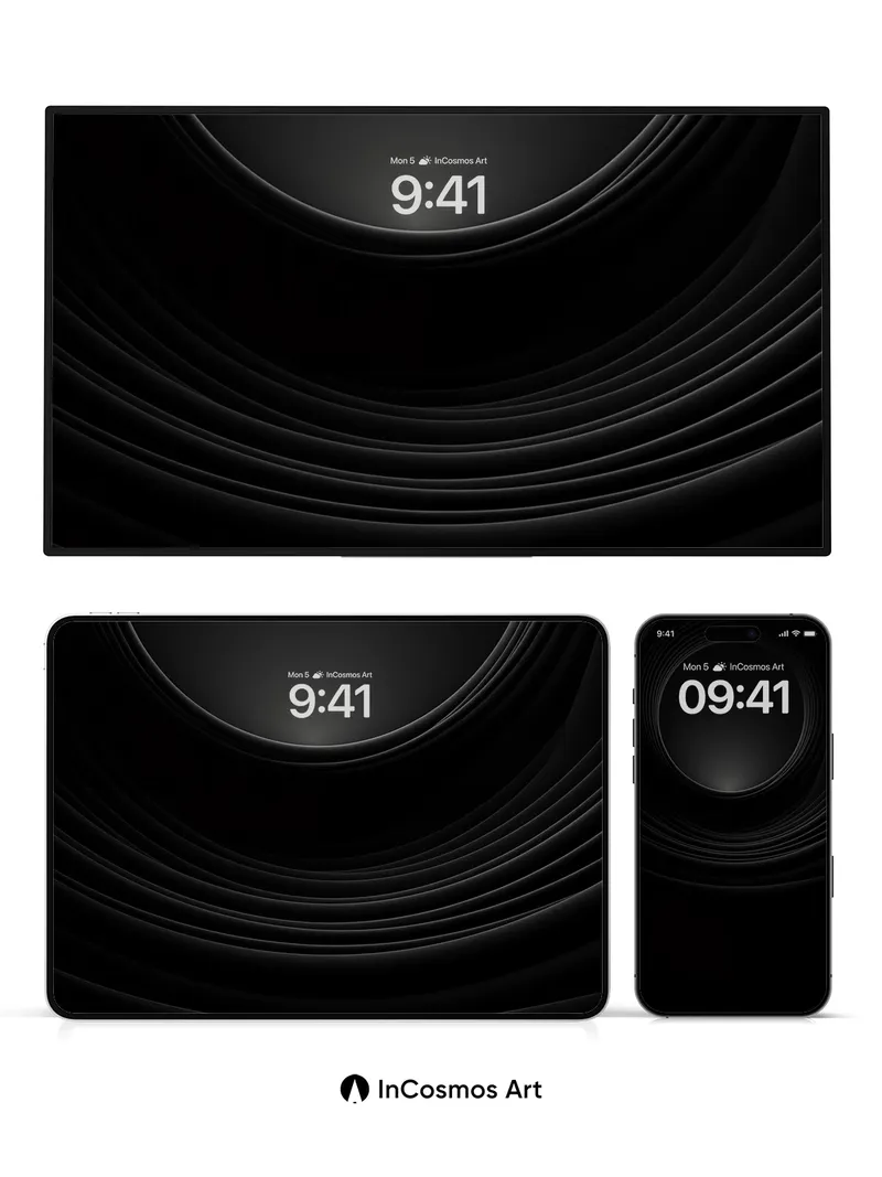 Void Spiral Wallpaper with Infinite Depth